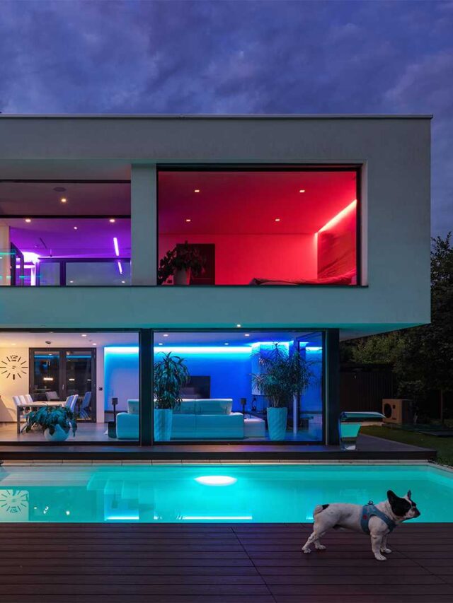 decoração com fita de LED