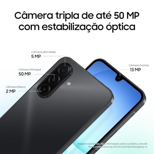 Celular Samsung Galaxy A17, 128GB, 4GB, 50MP Tela 6.7", IP54 - Preto - Imagem 4