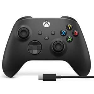Controle Sem Fio para Xbox com cabo Usb-C - Preto Carbono (Carbon Black) [xbox_series_x,xbox_series_s,windows,xbox_one]