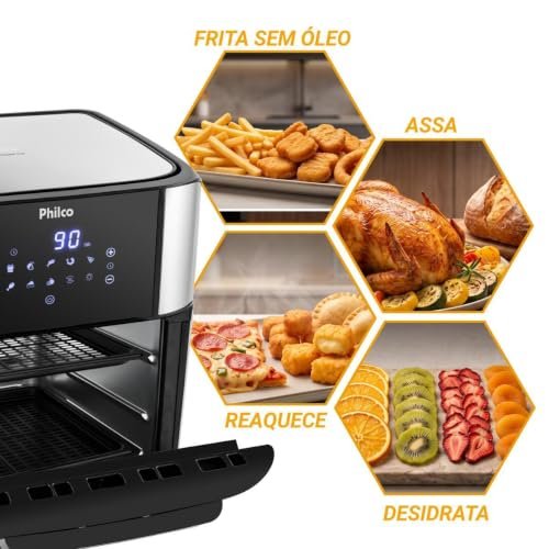 Fritadeira Philco Air Fryer Oven 12L PFR2200P - 127V - Imagem 2