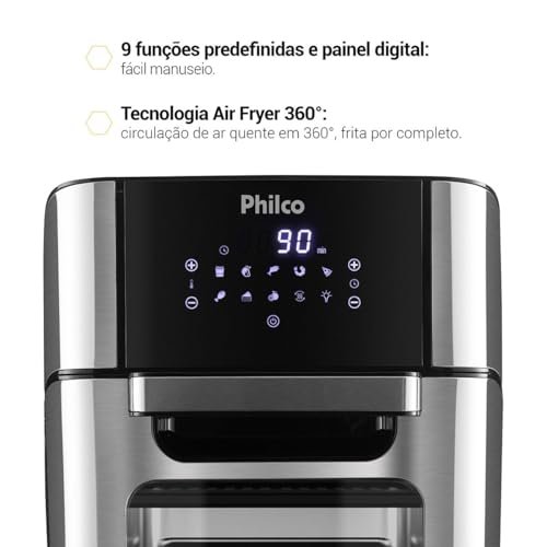 Fritadeira Philco Air Fryer Oven 12L PFR2200P - 127V - Imagem 3