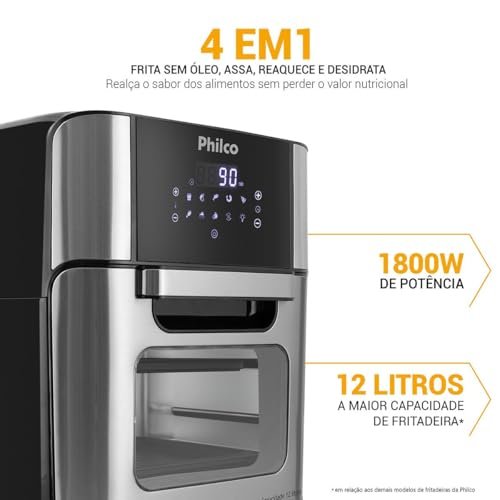Fritadeira Philco Air Fryer Oven 12L PFR2200P - 127V - Imagem 5