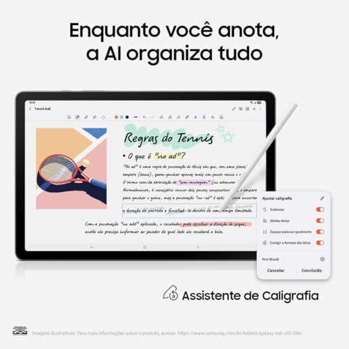 Galaxy Tab S10 Lite, 128GB, Tela 10.9", WIFI, Cinza - Imagem 5