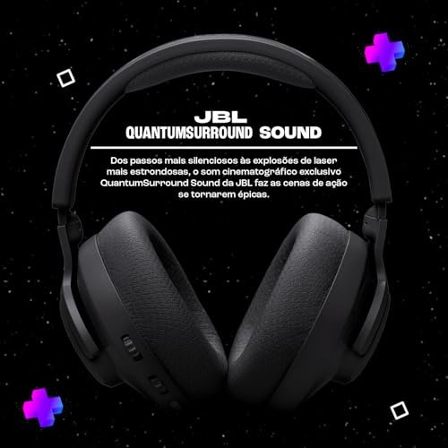 JBL, Fone de Ouvido Com Fio, Quantum 360 Wireless, Headset Gamer, Over Ear, Microfone Removível - Preto - Imagem 2
