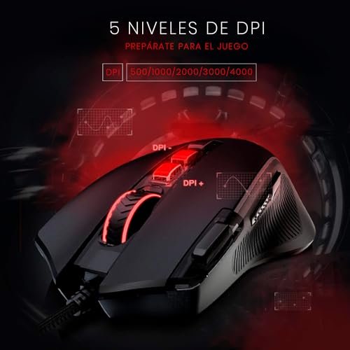 Mouse Gamer Redragon Predator RGB M612-RGB, Preto - Imagem 3