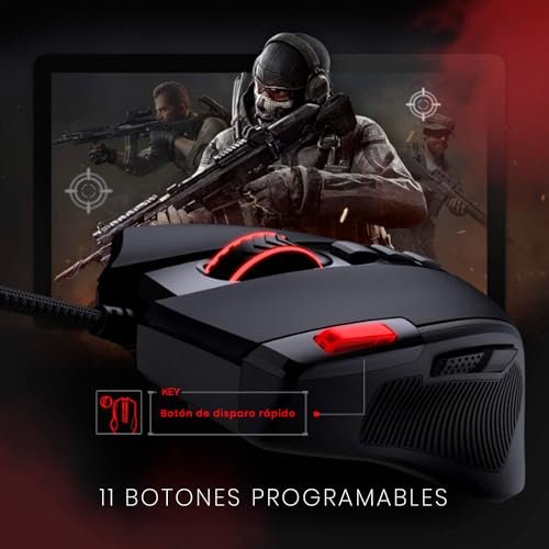 Mouse Gamer Redragon Predator RGB M612-RGB, Preto - Imagem 5