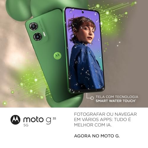Smartphone Motorola Moto g35 5G - 128GB 12GB (4GB RAM+8GB Ram Boost) e Camera 50MP com AI NFC Tela 6.7" com Superbrilho - Verde - Imagem 2