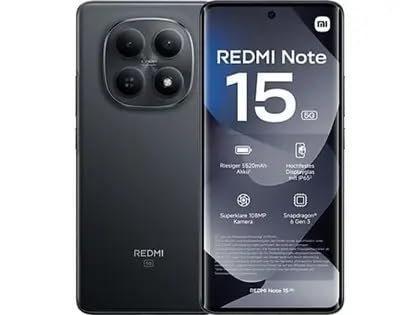 Smartphone Xiaomi Redmi Note 15 5G 256GB/8GB Ram (Preto)