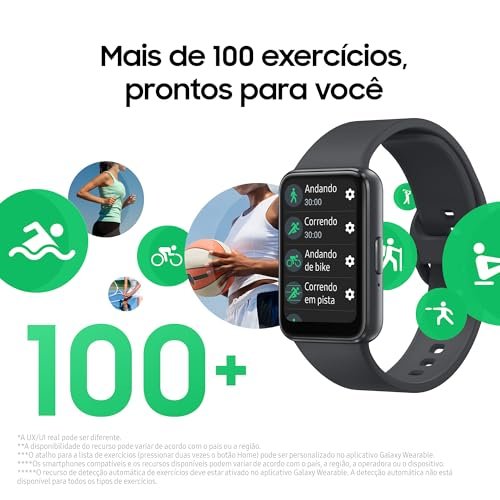 Smartwatch Samsung Galaxy Fit3 Display 1.6" Grafite - Imagem 4