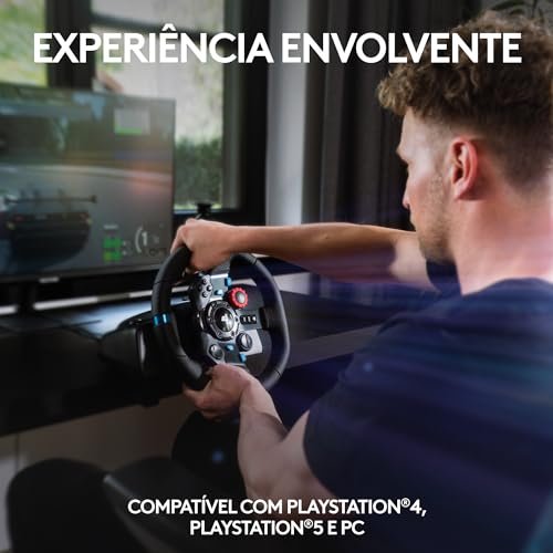 Volante e Pedais Logitech G29 Driving Force com Force Feedback para PS5, PS4, PS3 e PC - Imagem 3
