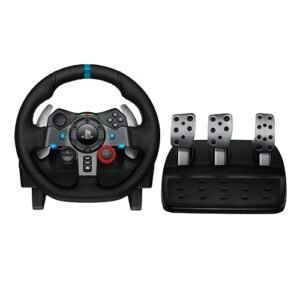 Volante e Pedais Logitech G29 Driving Force com Force Feedback para PS5, PS4, PS3 e PC