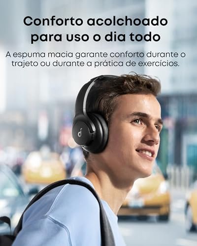 soundcore Q20i da Anker, Fone de Ouvido Bluetooth ANC Híbrido Ativo, 60H - Imagem 5